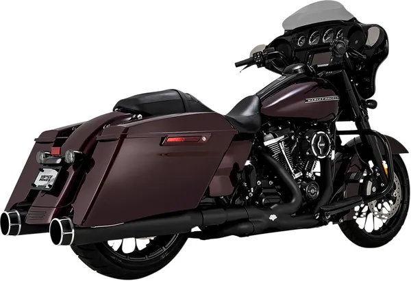 Silencieux Torquer 450 Slip-On Harley Touring 2017-2026 – Vance & Hines Noir & Chromé