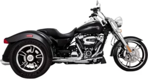 Silencieux Twin Slash Slip-On Harley-Davidson Freewheeler 2017-2025 Chrome - Vance & Hines