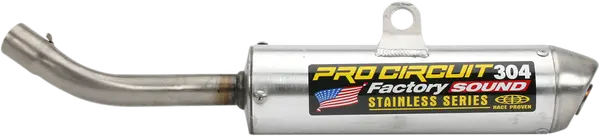 Silencieux - Yamaha YZ 125 (2000-2001) - Pro Circuit 304 Factory Sound - Aluminium brossé embout inox