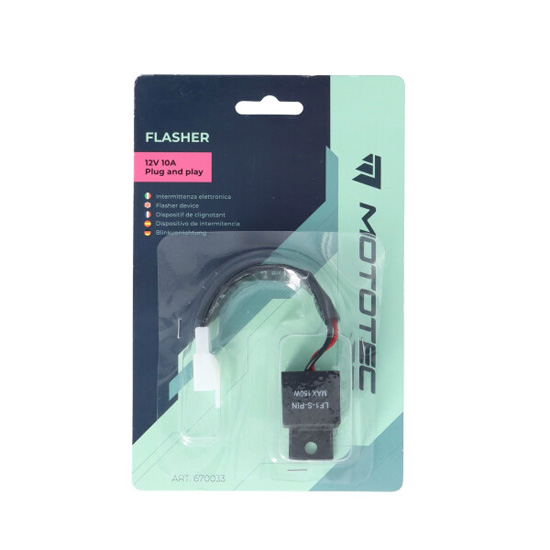 Centrale clignotante MOTOTEC PLUG & PLAY 12V - 10A