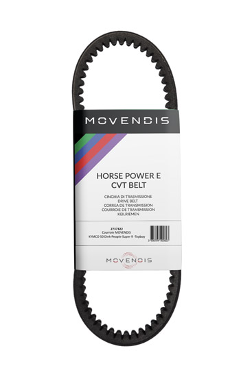 Courroie de transmission pour Kymco 125 (Downtown / Super Dink / DTX) - MOVENDIS HPe 21884-30