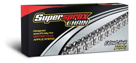 Chaîne 428HPO pour Beta & Fantic 125 (2024-2025) - SUPERSPROX 428HPO (Acier, 140 maillons)