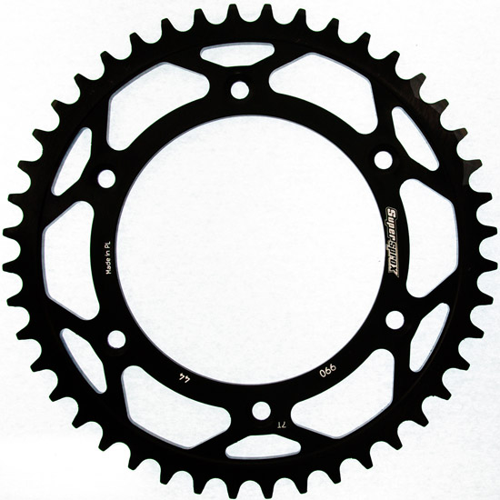 Couronne acier noire pour KTM 890 SMT / 990 DUKE / 990 DUKE R / 990 RC R (2024-2026) - SUPERSPROX - Pas 520/50 dents
