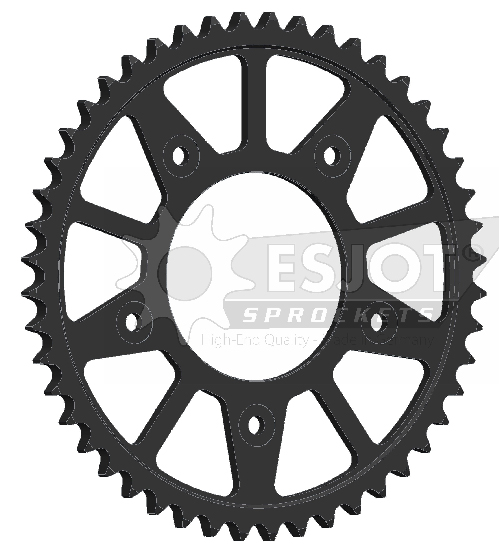 Couronne acier noire pour Harley‑Davidson Pan America 1250 / PAN AMERICA 1250 SPECIAL / ST – SUPERSPROX – Pas 530 / 48 dents